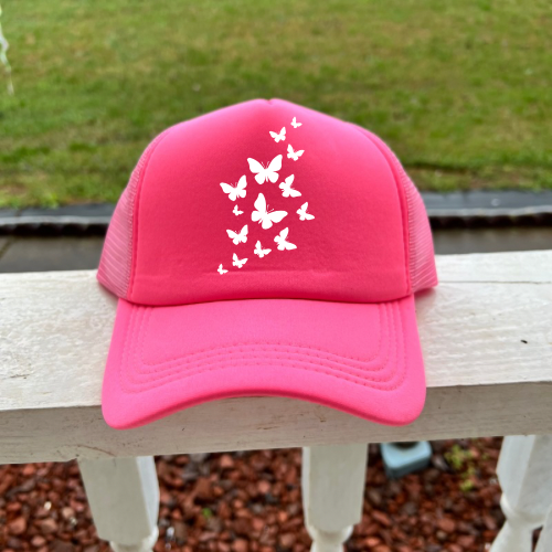 Butterfly Hot Pink Women’s Trucker Hat