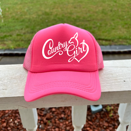 Country Girl Hot Pink Women’s Trucker Hat