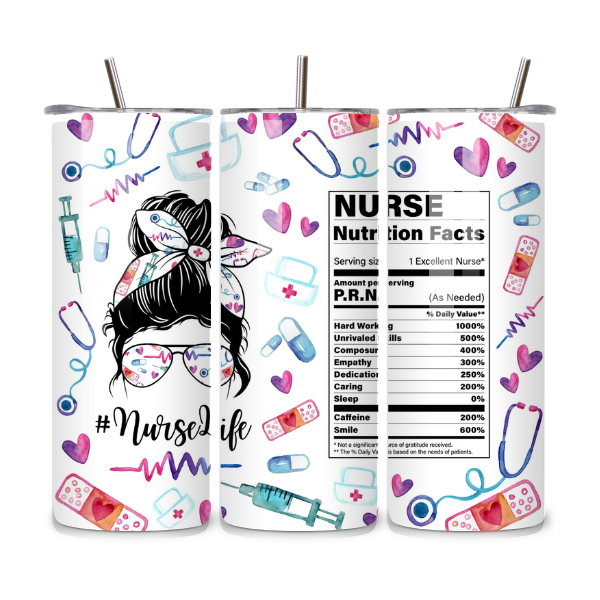 Nurse Life 20oz Stainless Steel Tumbler
