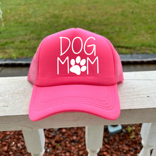 Dog Mom Hot Pink Women’s Trucker Hat
