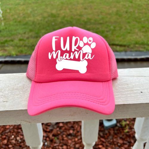 Fur Mama Hot Pink Women’s Trucker Hat