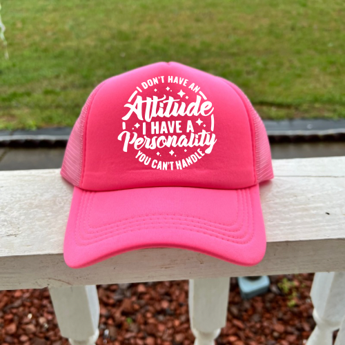 Attitude Hot Pink Women’s Trucker Hat