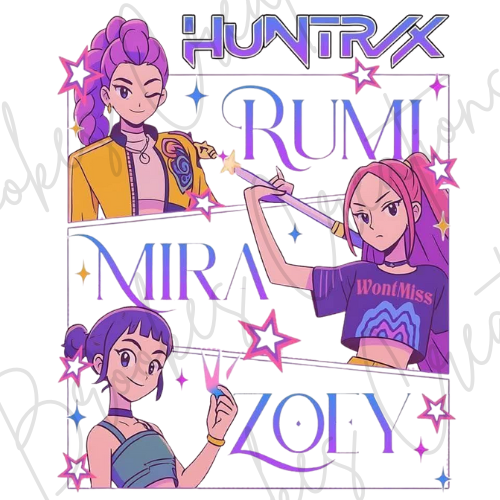 Huntrix Sublimation DTF Transfer