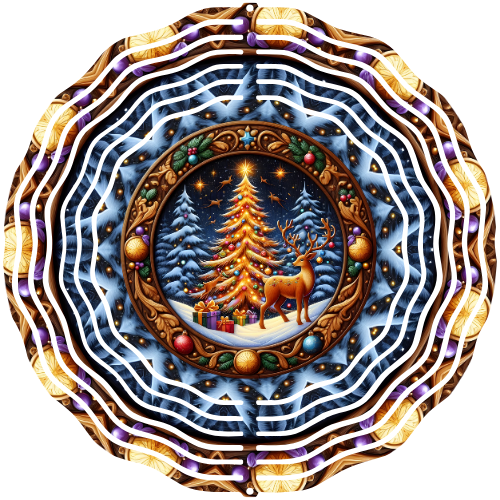 Christmas Tree 10" Wind Spinner