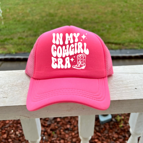 In My Cowgirl Era Hot Pink Women’s Trucker Hat