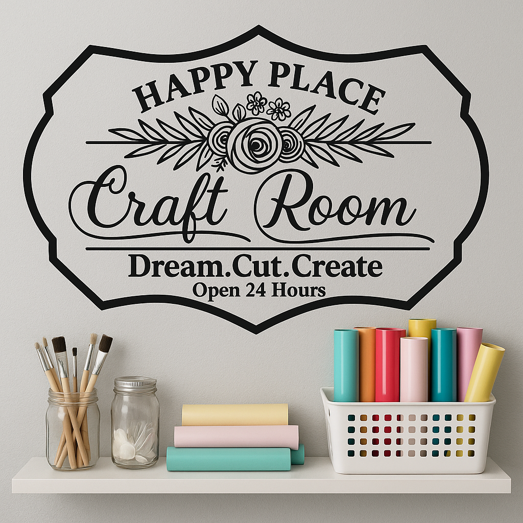 Craft Room Wall Decal 11.5” x 16.7”