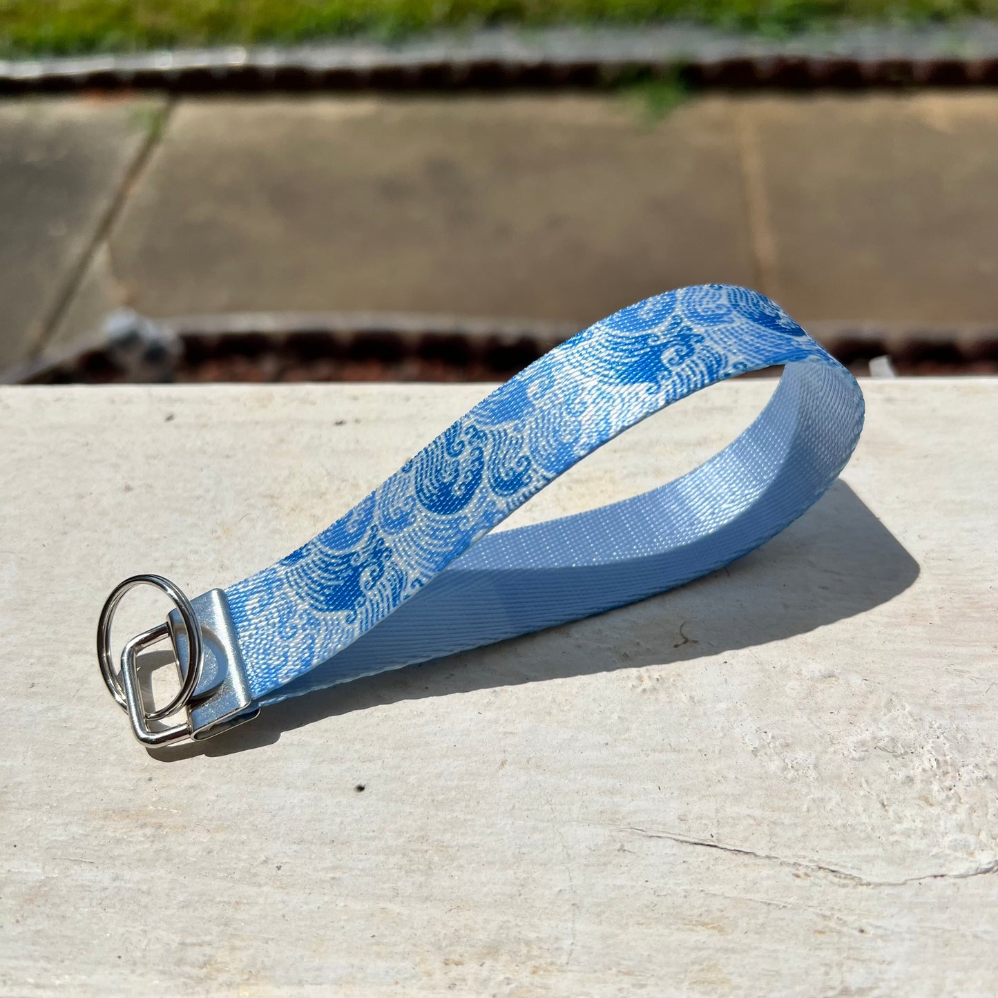 Handmade Ocean Typhoon Waves Keychain Wristlets