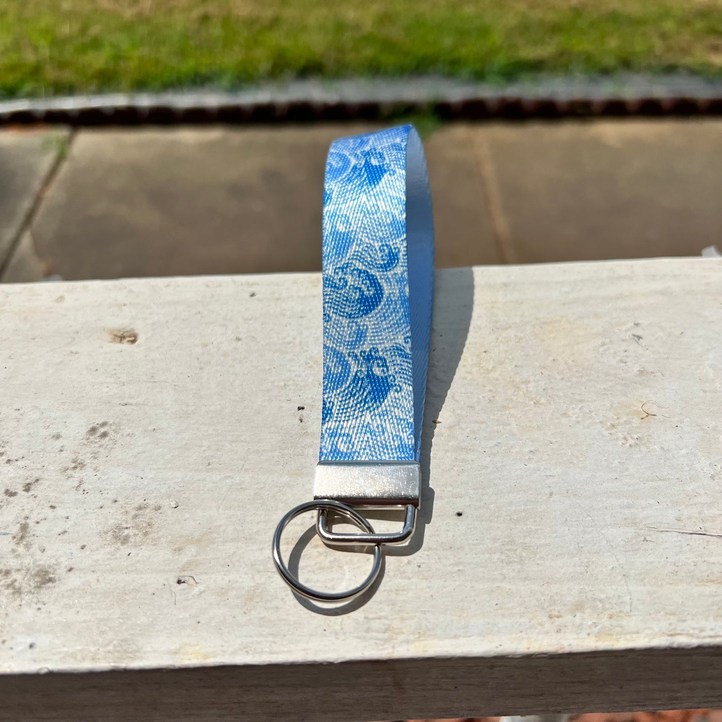 Handmade Ocean Typhoon Waves Keychain Wristlets