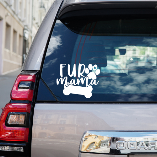 Fur Mama Vinyl Car Decal