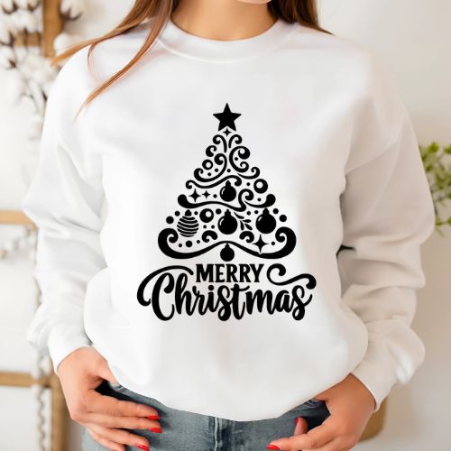 Merry Christmas White Sweatshirt