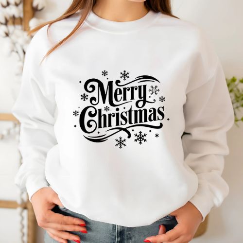 Merry Christmas White Sweatshirt