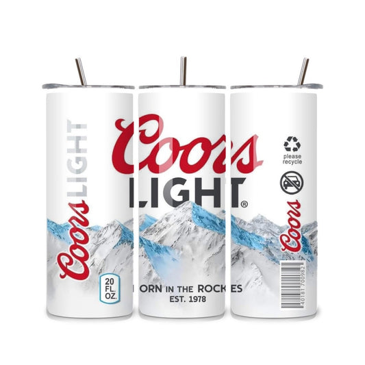 Coors Light 20oz Stainless Steel Tumbler