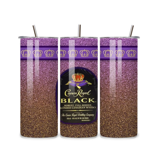 Crown Royal Black 20oz Stainless Steel Tumbler