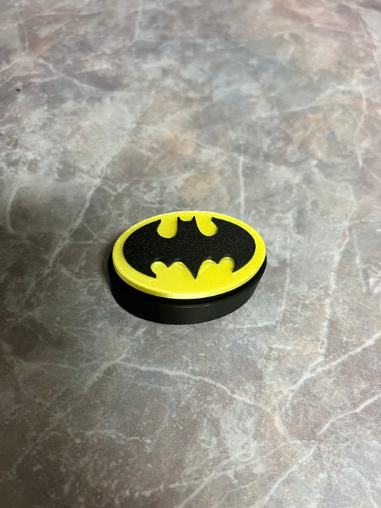 Batman Logo Fidget Clicker Toy – 3D Printed Stress Relief Desk Toy