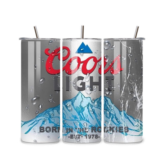 Coors Light 20oz Stainless Steel Tumbler