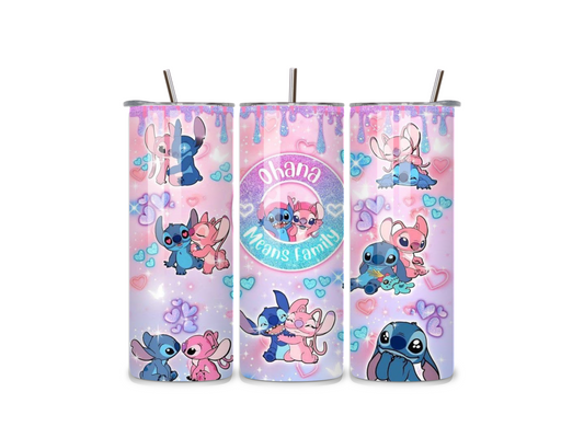 Stitch and Angel 20oz Stainless Steel Tumbler