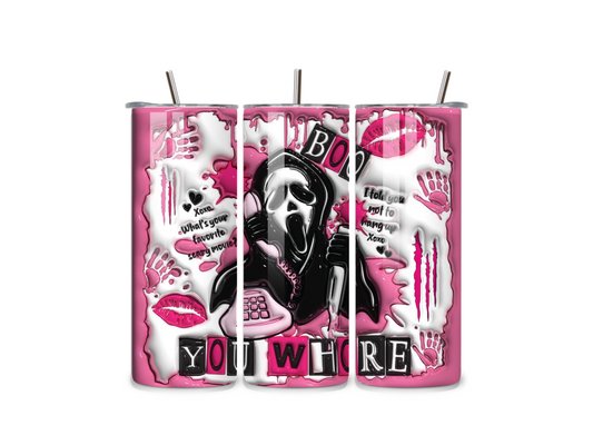 Ghostface Pink 20oz Stainless Steel Tumbler