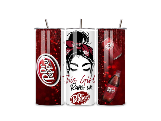 Dr Pepper 20oz Stainless Steel Tumbler
