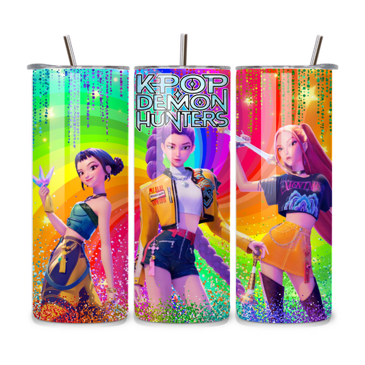 Huntrix Rainbow 20oz Stainless Steel Tumbler