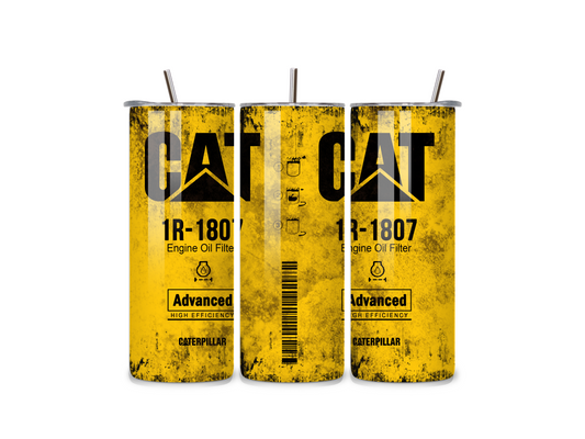 Cat Oil Filter 20oz Stainless Steel Tumbler