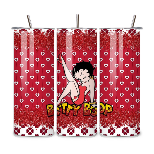 Betty Boop Red 20oz Stainless Steel Tumbler