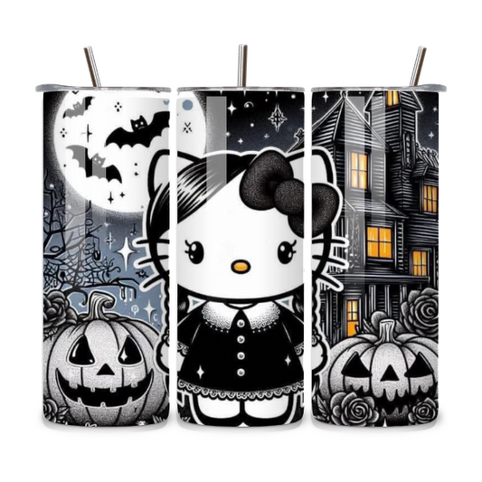 Hello Kitty Goth Halloween 20oz Stainless Steel Tumbler