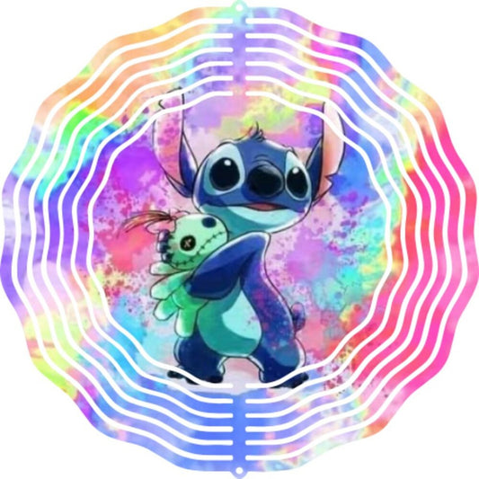 Stitch Tie Dye 10" Wind Spinner