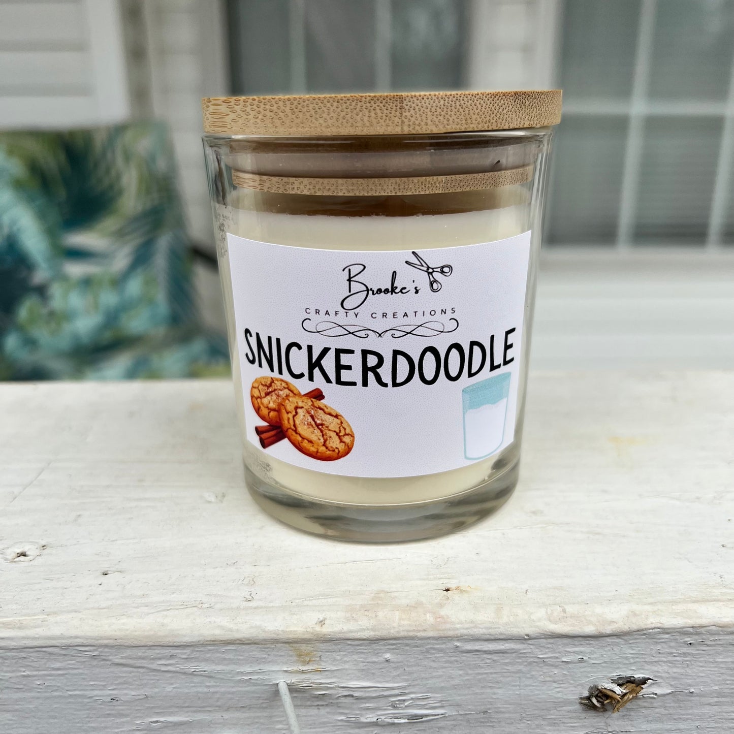 Snickerdoodle Soy Candle – Warm Cookie Scent | 10oz 100% Coconut Soy Wax