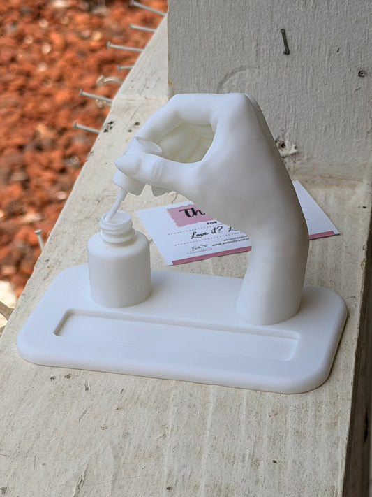 3D Printed Nail Tech Business Card Holder | Nail Salon Desk Display