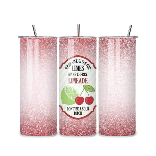 Cherry Limeade 20oz Stainless Steel Tumbler