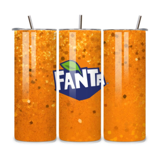 Orange Fanta 20oz Stainless Steel Tumbler