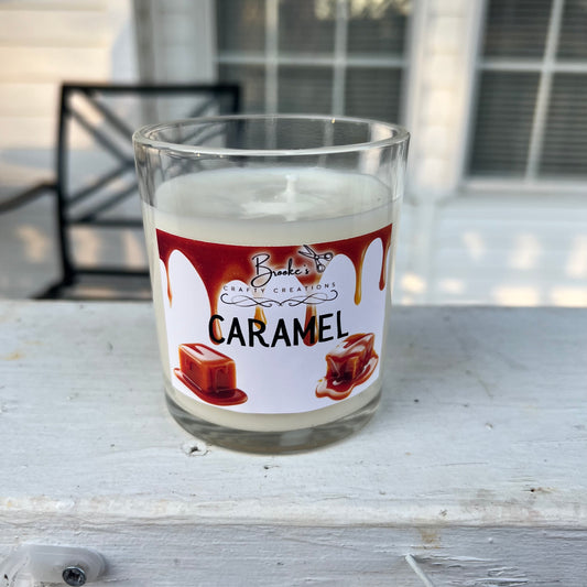 Caramel Candle – 10oz Coconut Soy Wax Dessert Scent | Handmade Sweet Bakery Candle