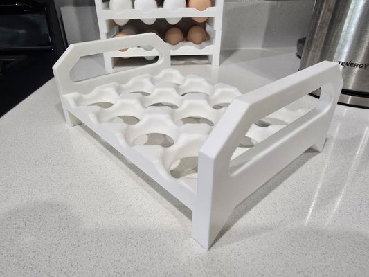 Stackable Egg Tray | Fridge Organizer | Space Saving Egg Holder Storage