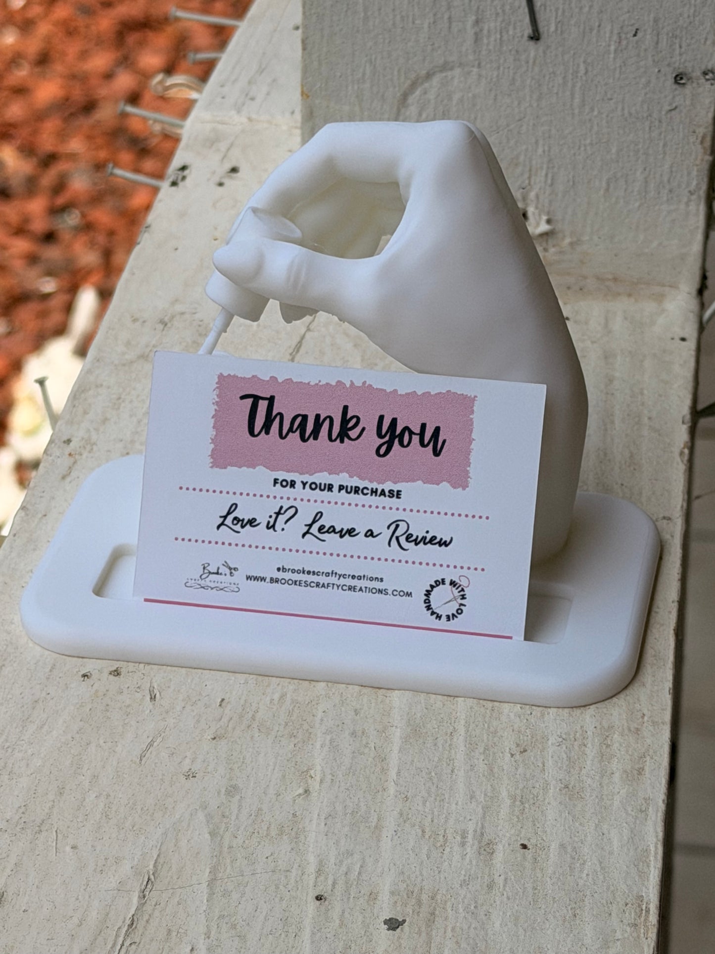 3D Printed Nail Tech Business Card Holder | Nail Salon Desk Display