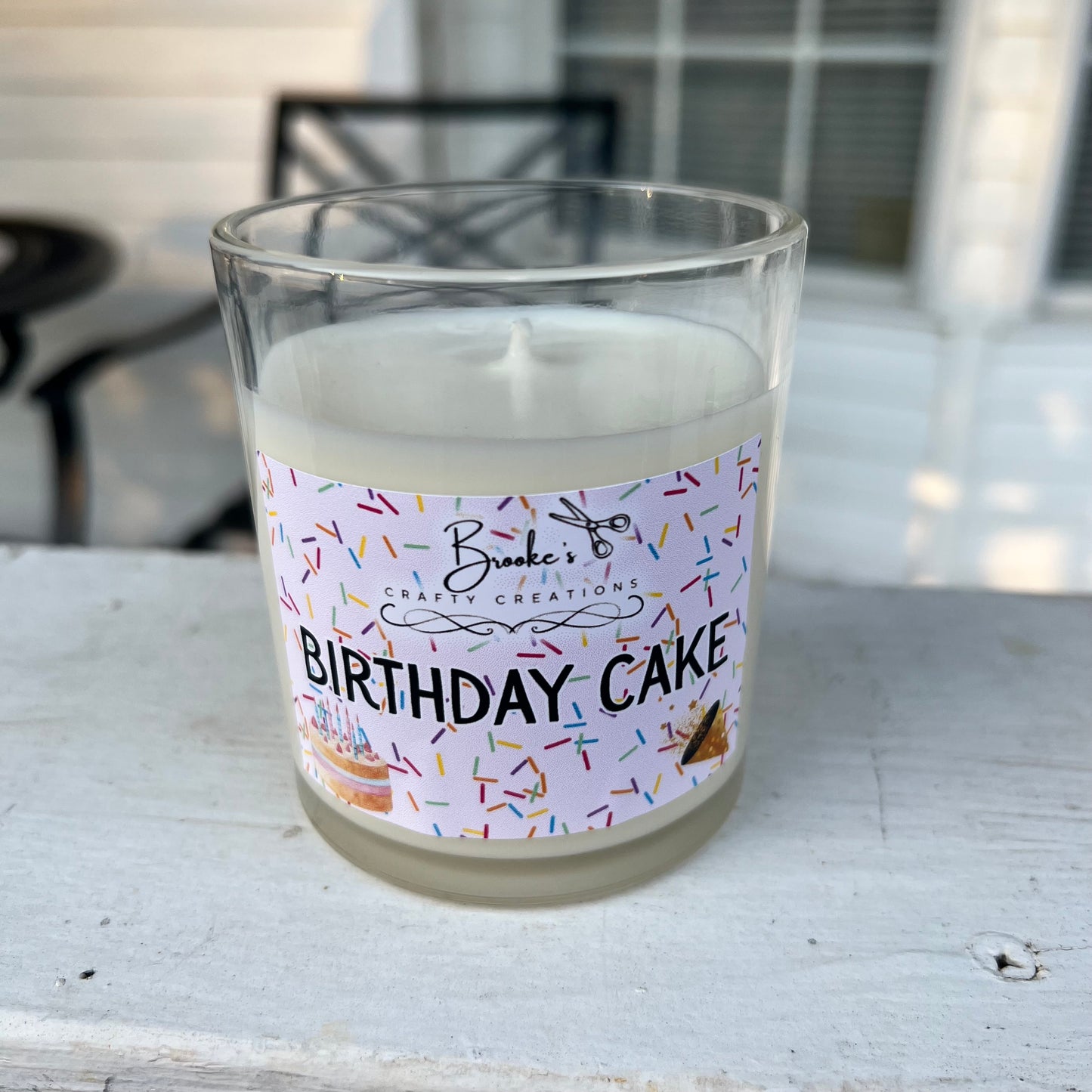Birthday Cake Candle – 10oz Coconut Soy Wax Dessert Scent | Handmade Gift Candle