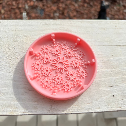 3D Printed Makeup Brush Cleaner Pad – Textured Brush Cleaning Tray for Deep Cleaning