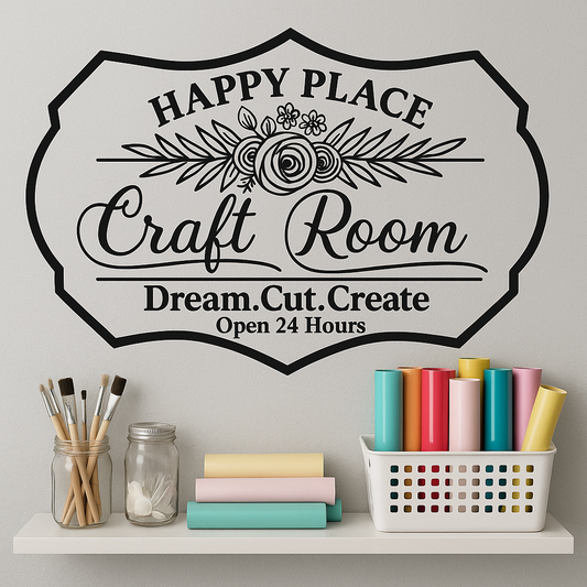 Craft Room Wall Decal 11.5” x 16.7”