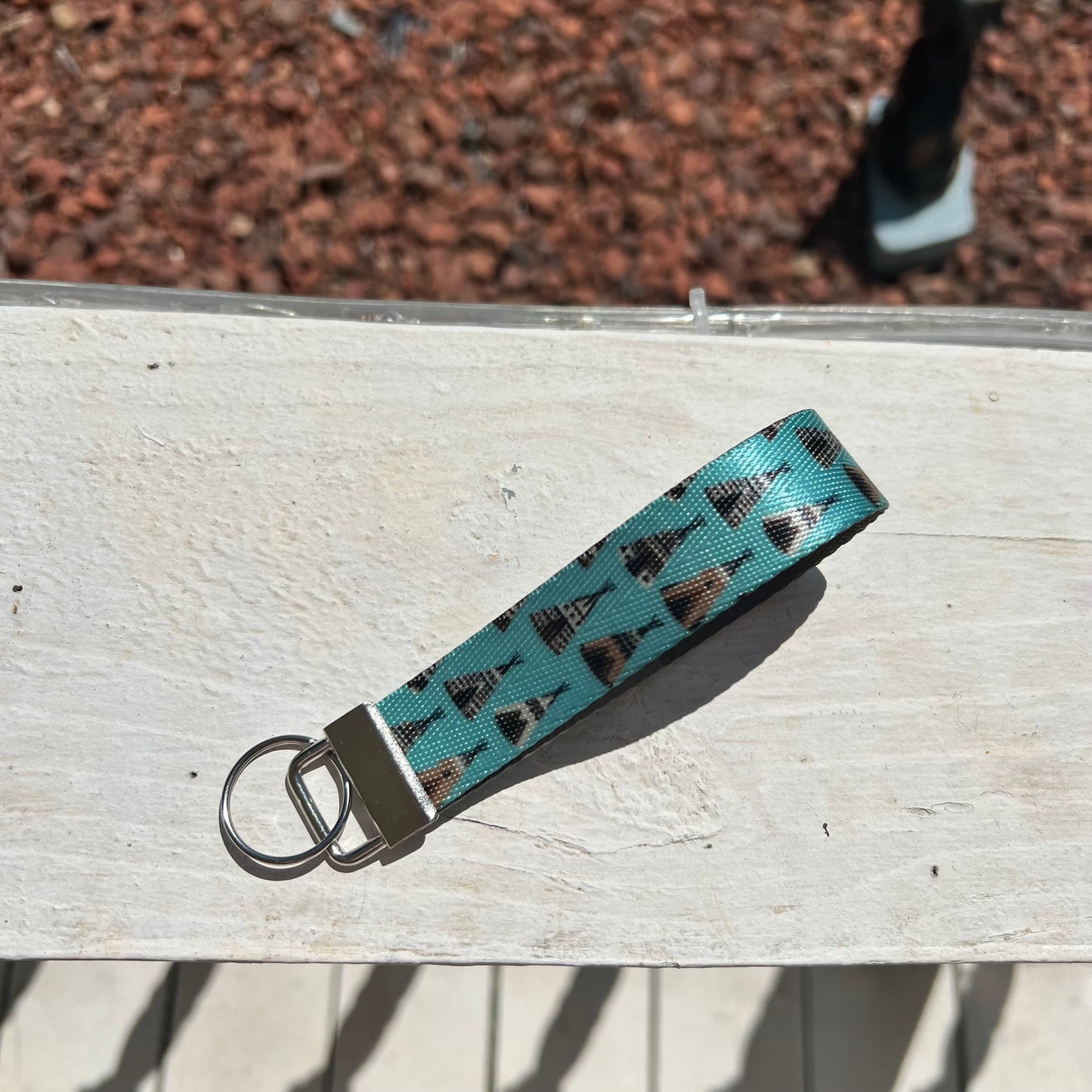 Handmade Native American Keychain Wristlet