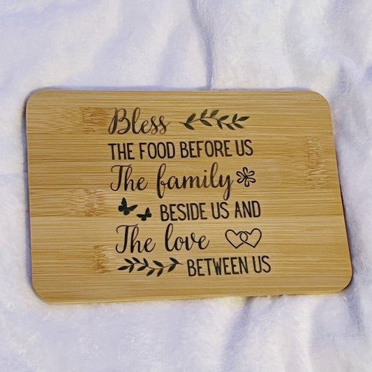 Blessing Bamboo Cutting Board