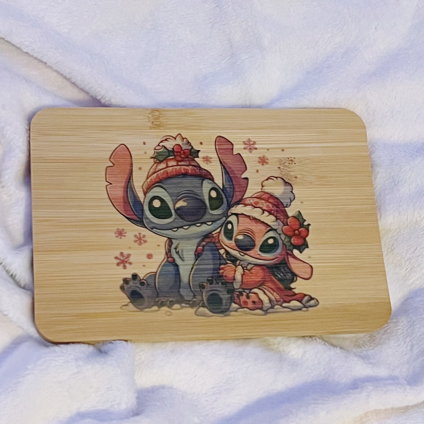 Stitch & Angel Bamboo Cutting Board