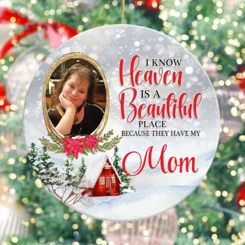 Customizable Memorial Christmas Ornament