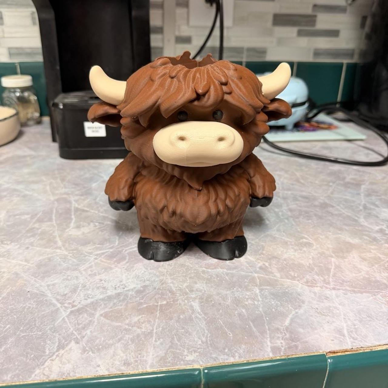 Highland Cow Bath & Body Works Foaming Soap Holder | 3D Printed Bathroom Decor