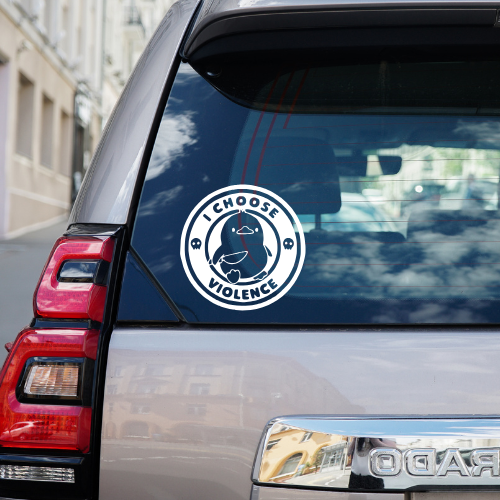 I Choose Violence Vinyl Car Decal