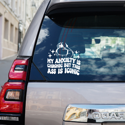 Chronic Anxiety Vinyl Car Decal