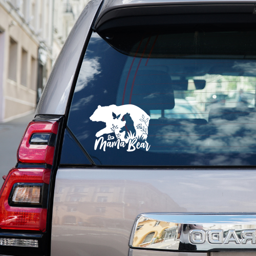 Mama Bear Vinyl Car Decal