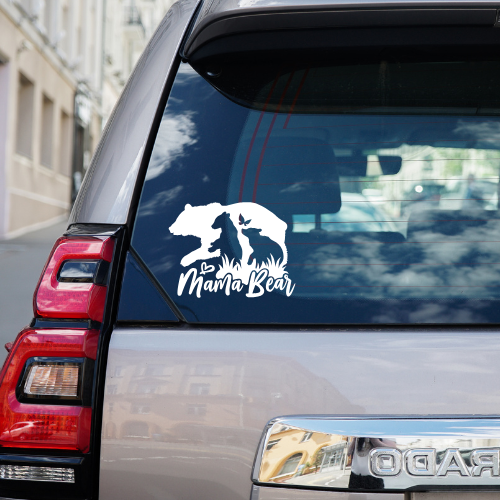 Mama Bear Vinyl Car Decal