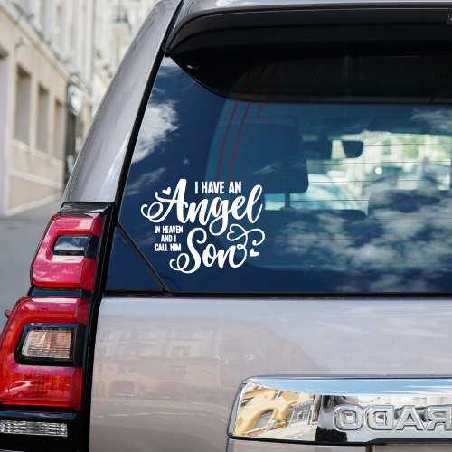 Son In Loving Memory Vinyl Car Decal