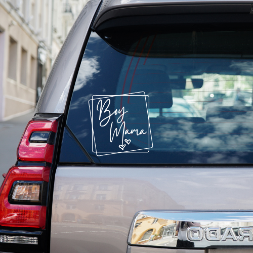 Boy Mama Vinyl Car Decal
