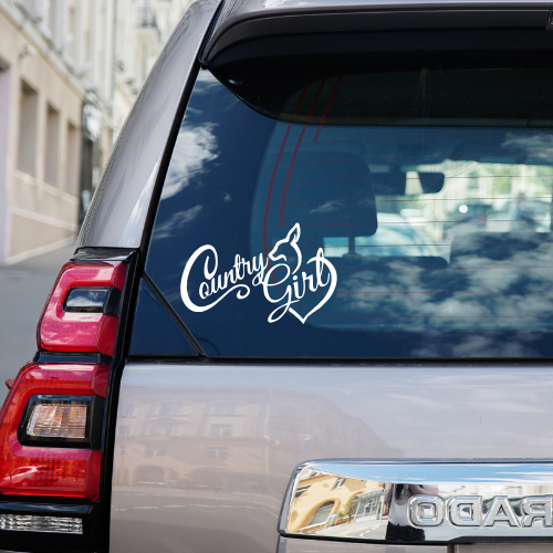 Country Girl Vinyl Car Decal
