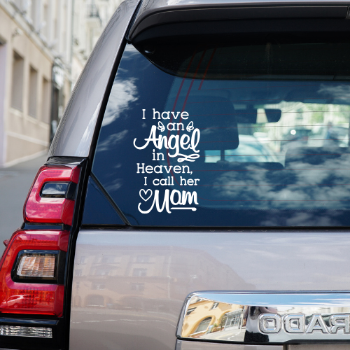Mom In Loving Mmeory Vinyl Car Decal